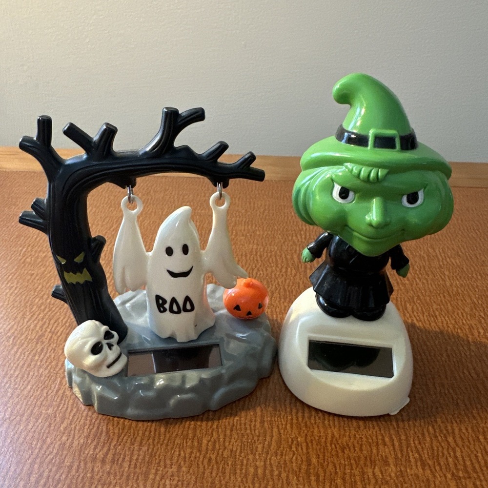 Halloween‎ Solar Powered Dancing Witch & Ghost 4" 2012